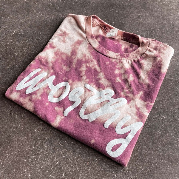 Worthy - Bleached Graphic Tee - Size: S-3XL