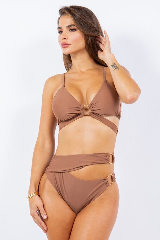 Mermaid Swimwear - Two Piece Wrapping With Multi O Ring Bikini