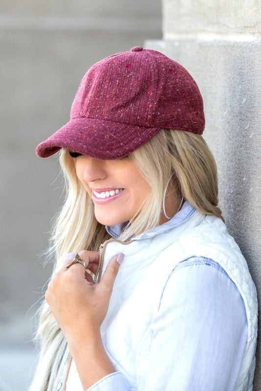 Fall Tweed Ball Cap