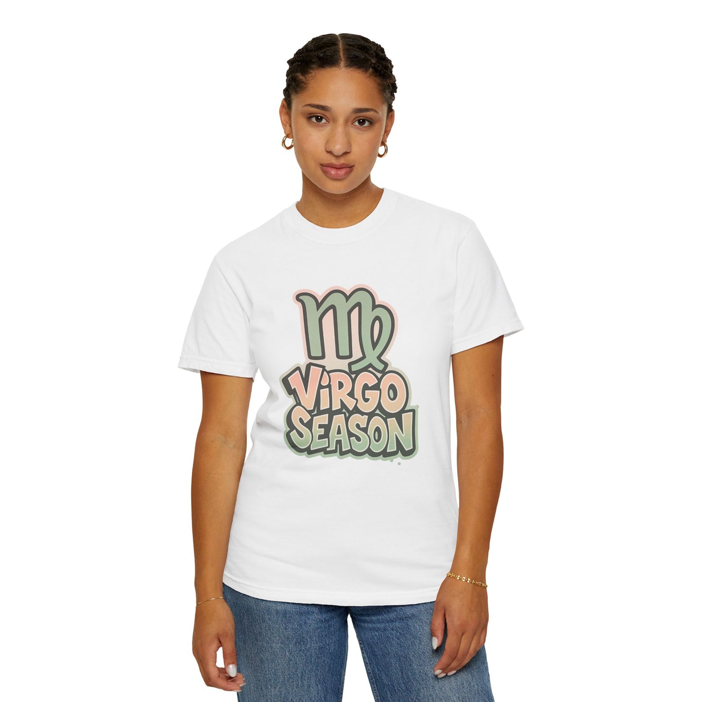 Virgo Season - Unisex Garment-Dyed Graphic T-Shirt (Comfort Colors) - Size: S-4XL