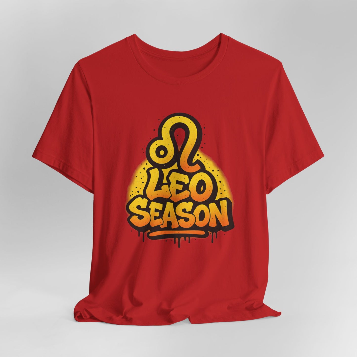 Leo Season Graffiti Graphic Tee – Bold Zodiac T-Shirt in Multiple Colors & Sizes: XS-5XL
