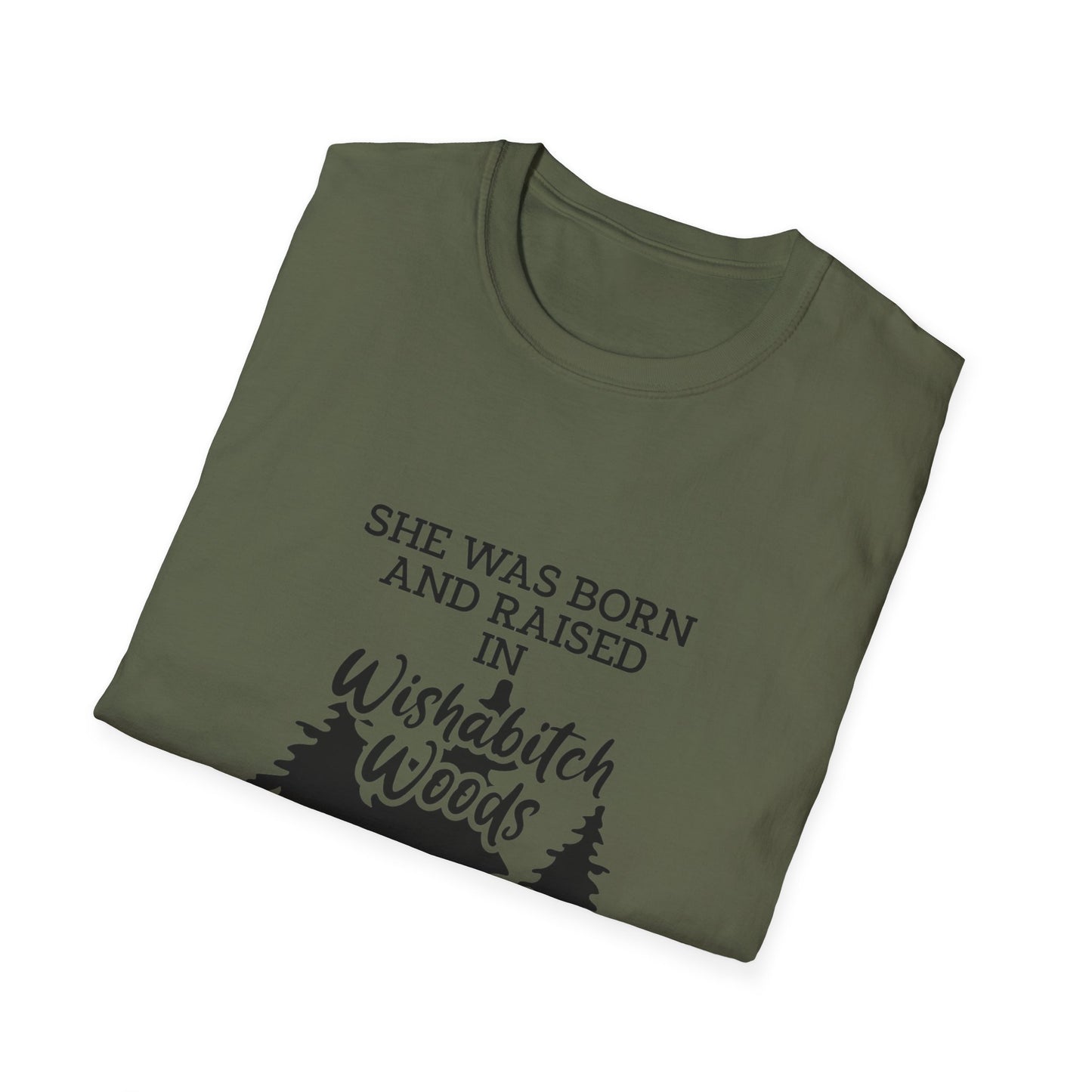 Wishabitch Woods - Gildan Softstyle Graphic Tee - Size: S-4XL