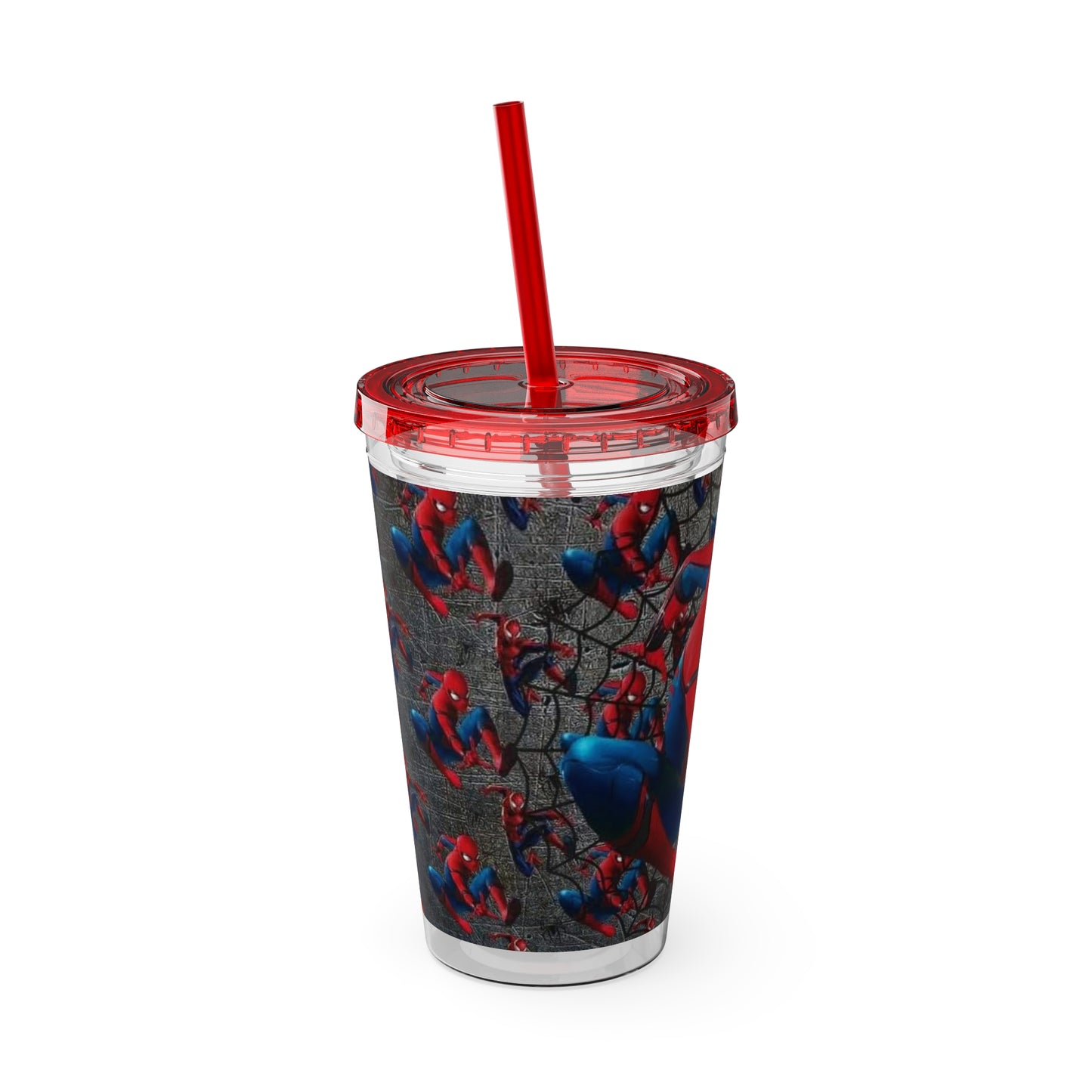 Spiderman Sunsplash Tumbler with Straw, 16oz