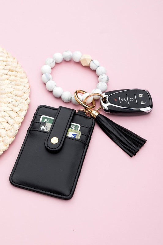 Silicone Key Ring Wallet Bracelet