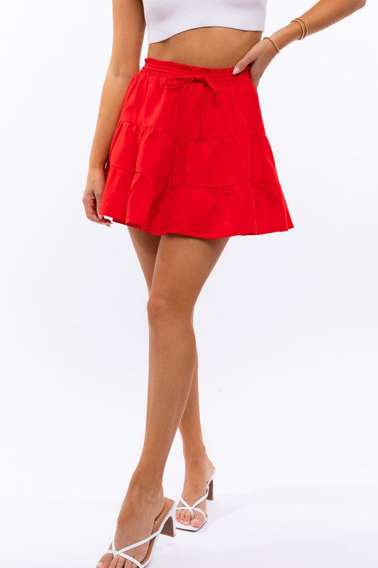 Le Lis - Smocked Waist Flare Skirt