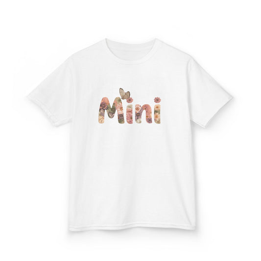 "Mini" Spring Floral Youth T-Shirt (Gildan) - Size: YXS-YXL - Mama & Mini Matching Shirts