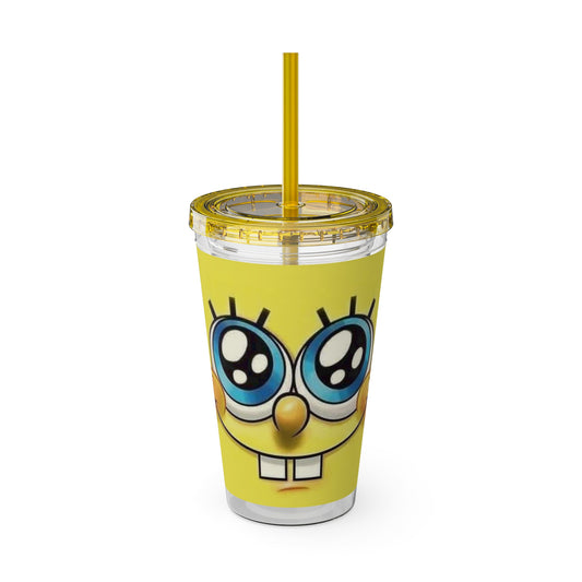 Kids SpongeBob Sunsplash Tumbler with Straw, 16oz