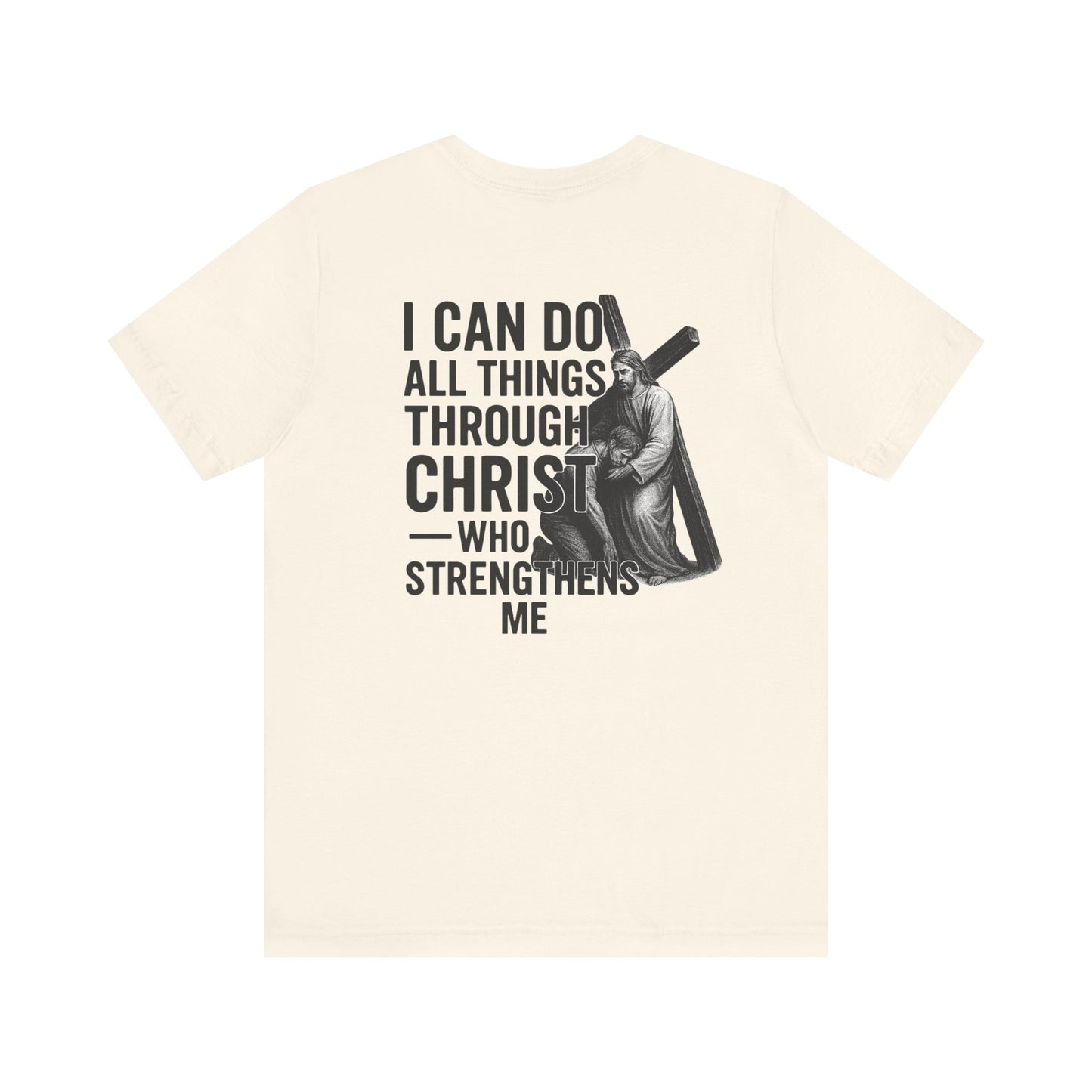Philippians 4:13 - Unisex Short Sleeve Graphic Tee (Bella Canvas) - Size: XS-5XL