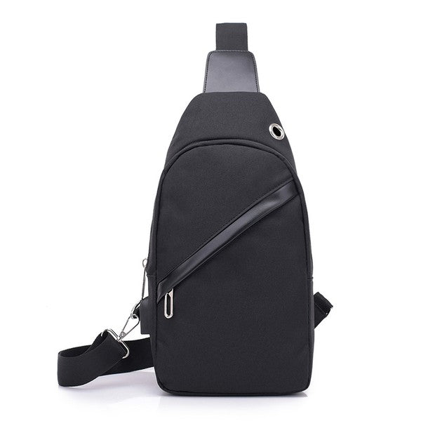 Cross Zip Sling Bag