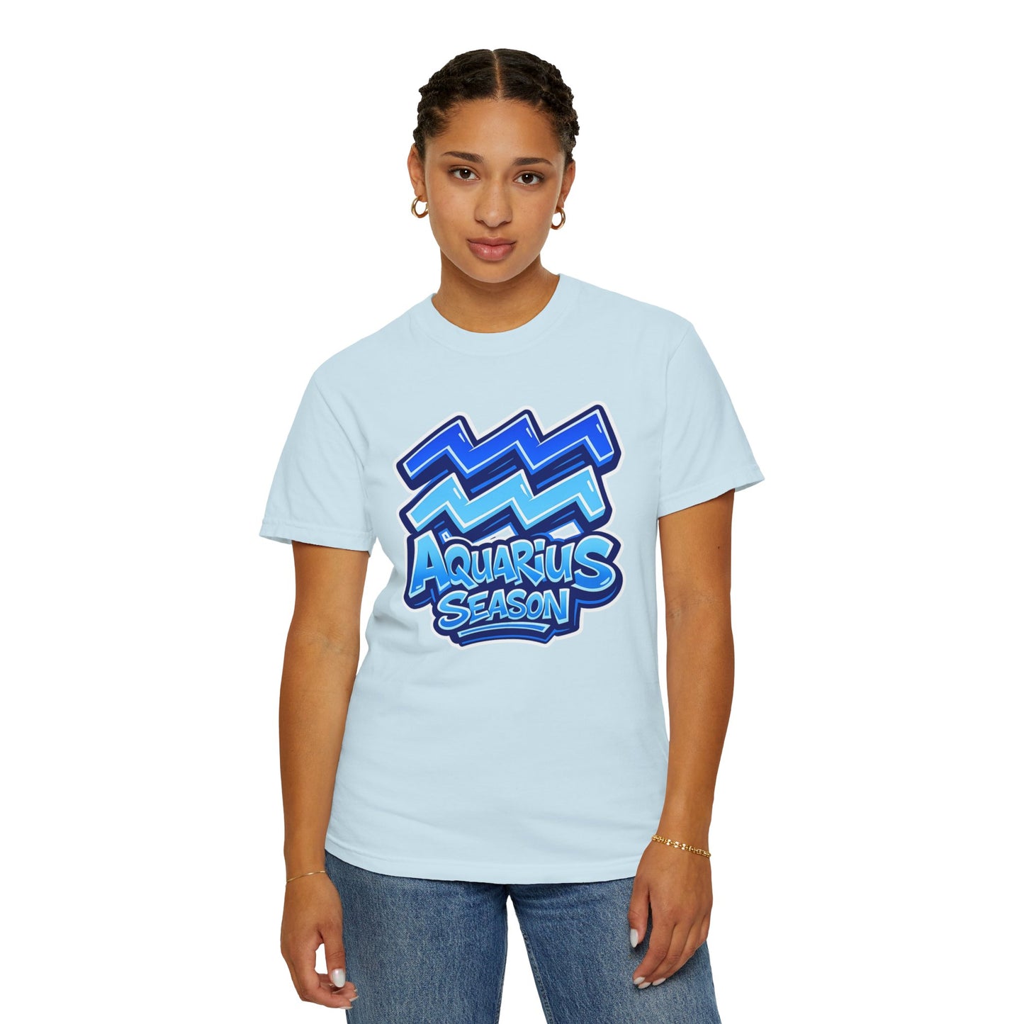 Aquarius Season T-Shirt - Zodiac Graphic Tee - Size: S-4XL