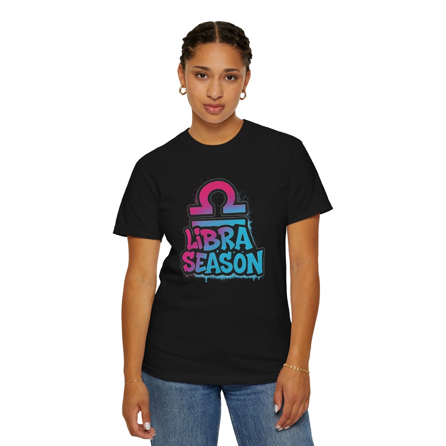 Libra Season - Unisex Garment-Dyed Graphic T-shirt (Comfort Colors) - Size: S-3XL
