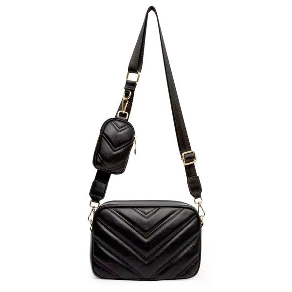 Elsie Quilted Crossbody with Mini Coin Purse