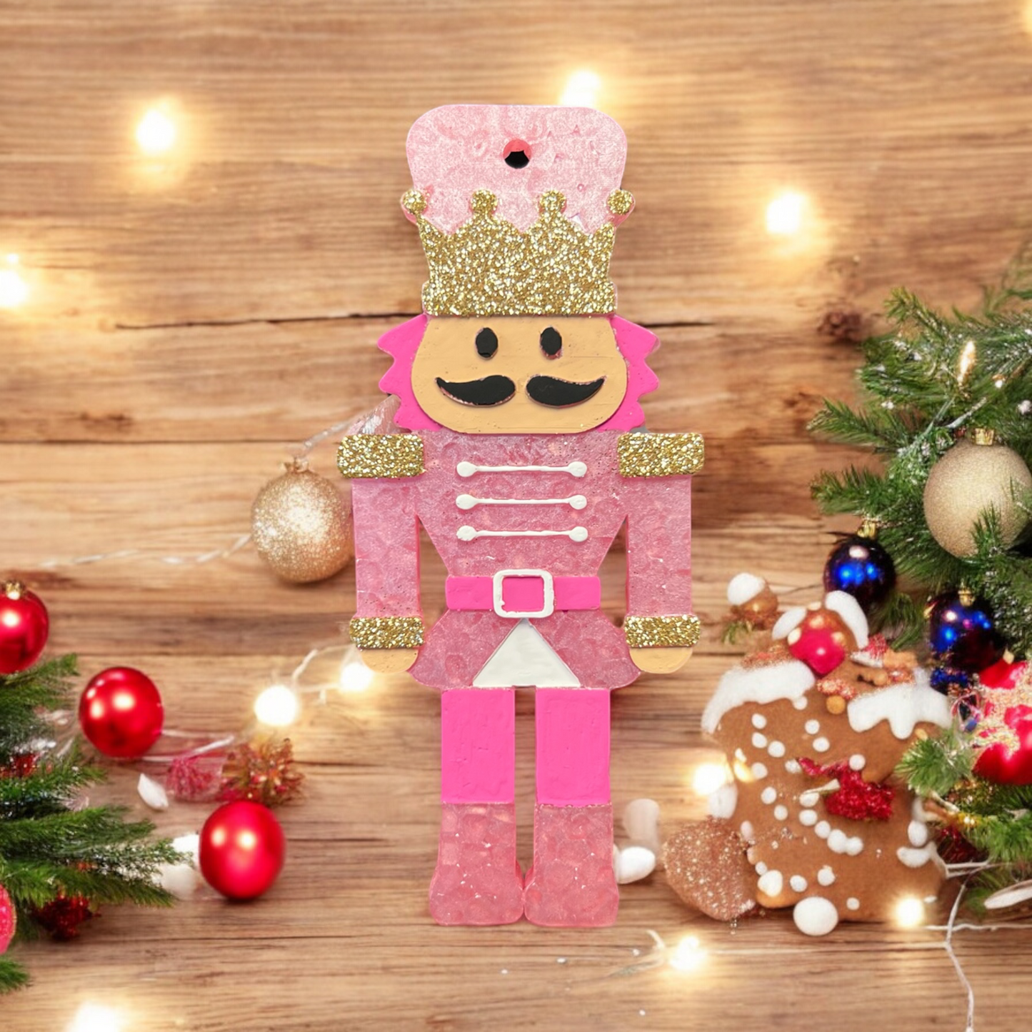 Pink Nutcracker Freshie - Christmas Collection