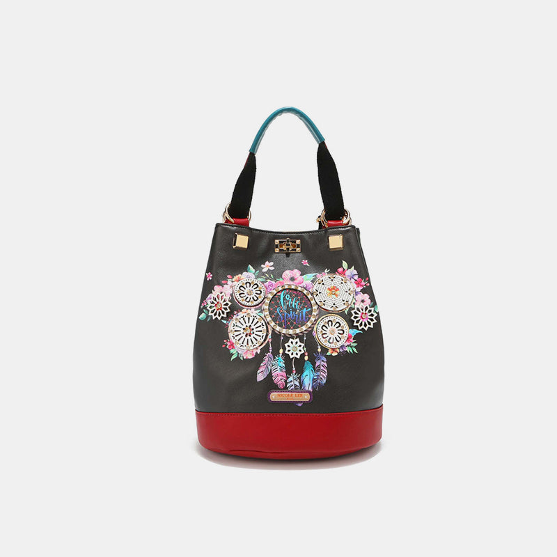 Nicole Lee USA - Multifunctional Bucket Bag Backpack