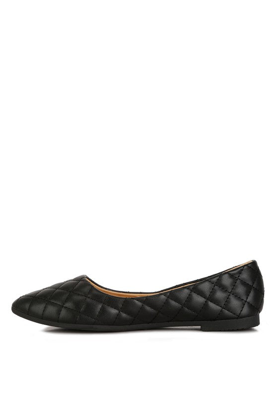 London Rag - Rikhani Quilted Detail Ballet Flats