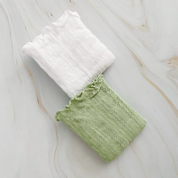 Slouch Crochet Lace Socks - Set Of 2 Pair