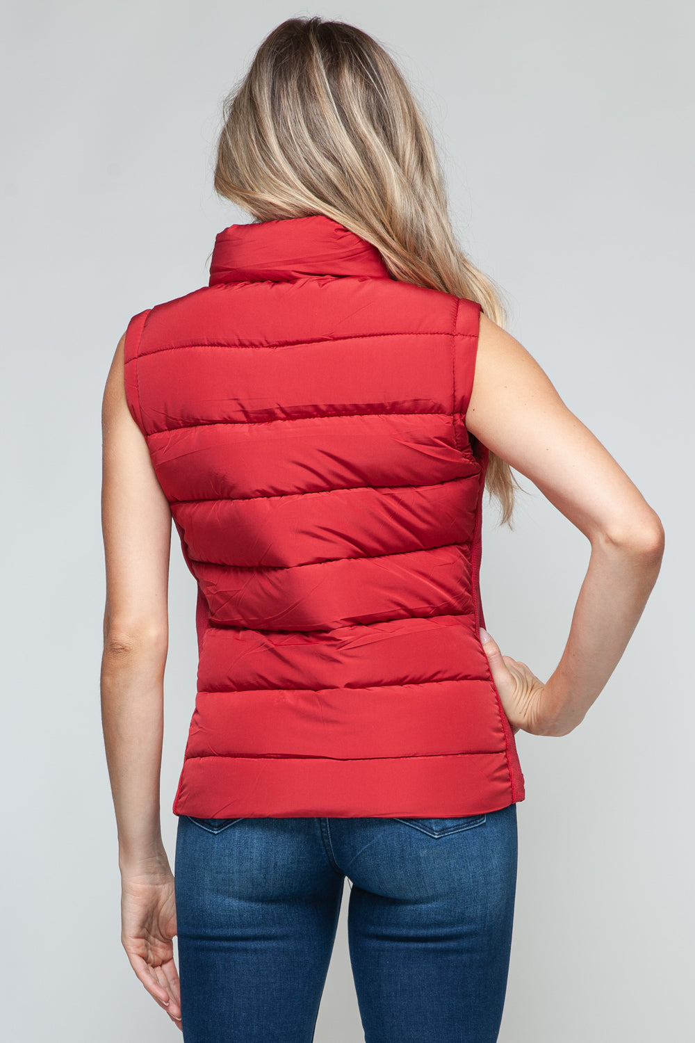 Snobbish - Zip Up Turtleneck Vest with Pockets