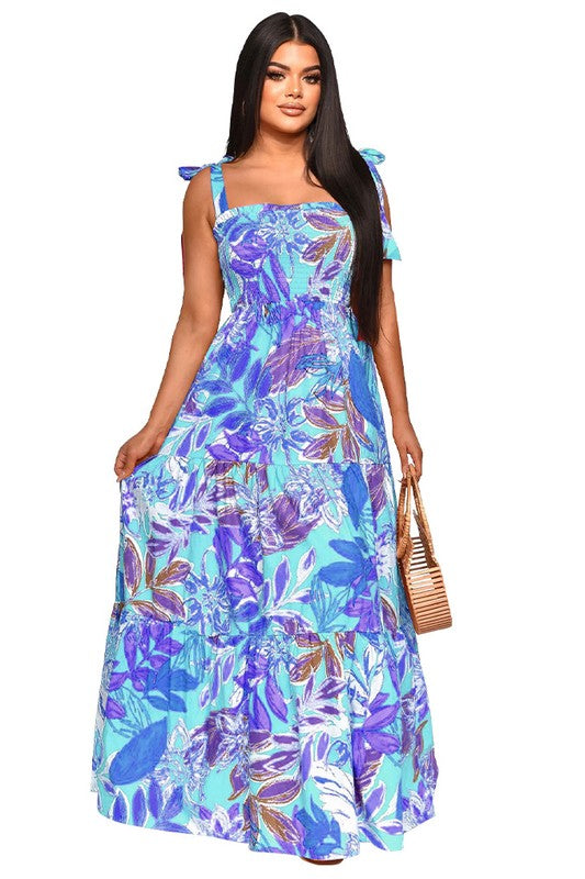 By Claude - Vivid Floral Maxi Dress