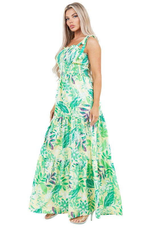 By Claude - Vivid Floral Maxi Dress