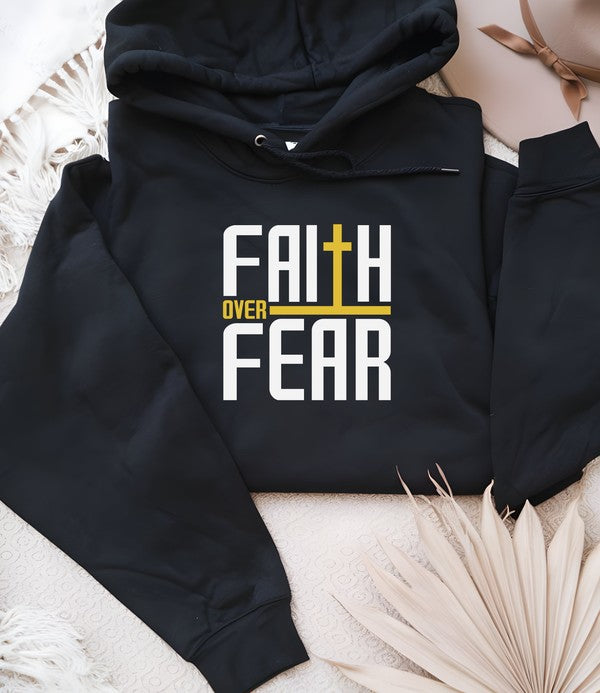 Faith over Fear - Graphic Hoodie - Size: S-XL