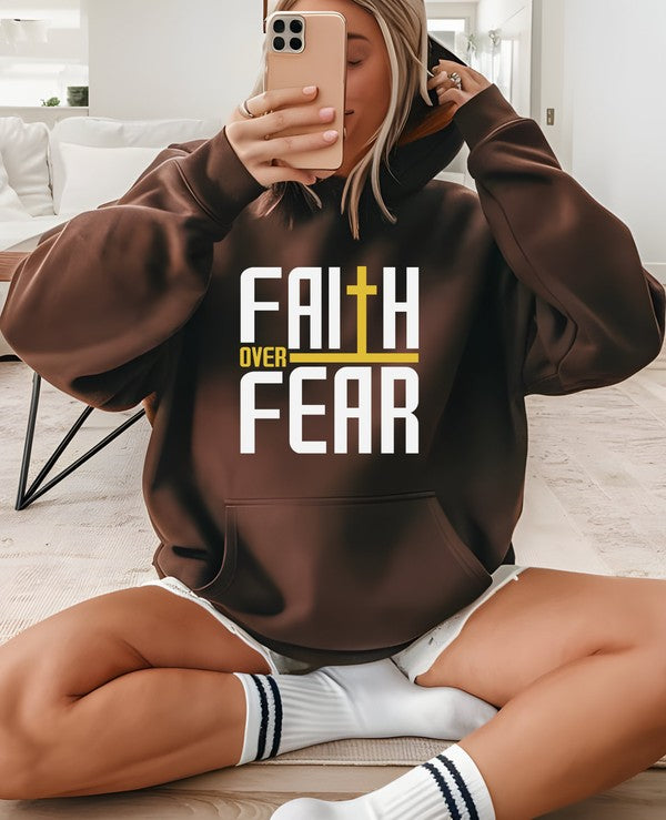 Faith over Fear - Graphic Hoodie - Size: S-XL