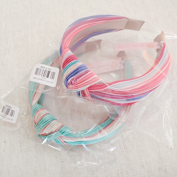 Spring Colorful Pleats Headband