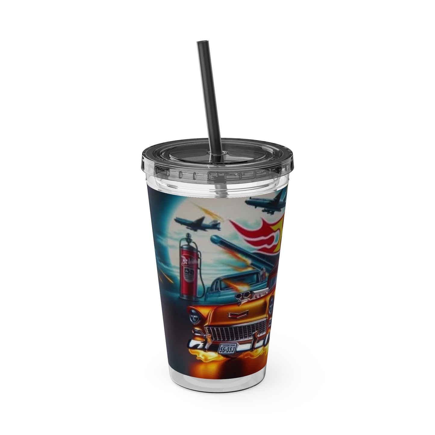 Kids Hot Wheels Sunsplash Tumbler with Straw, 16oz