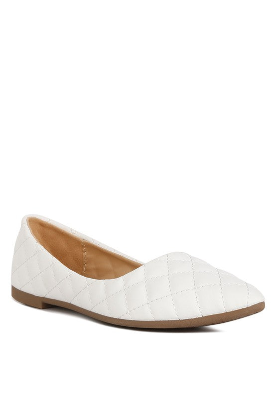 London Rag - Rikhani Quilted Detail Ballet Flats