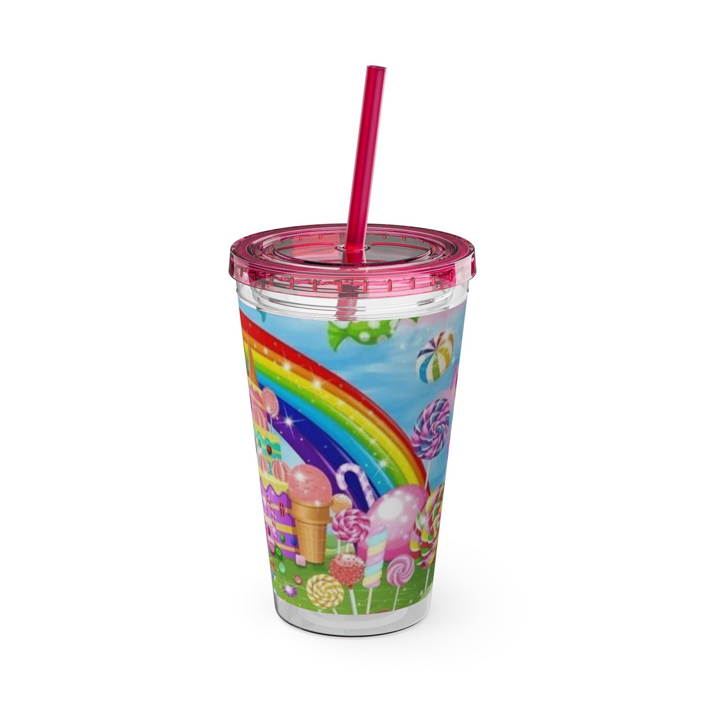 Kids Sweet Rainbow Sunsplash Tumbler with Straw, 16oz