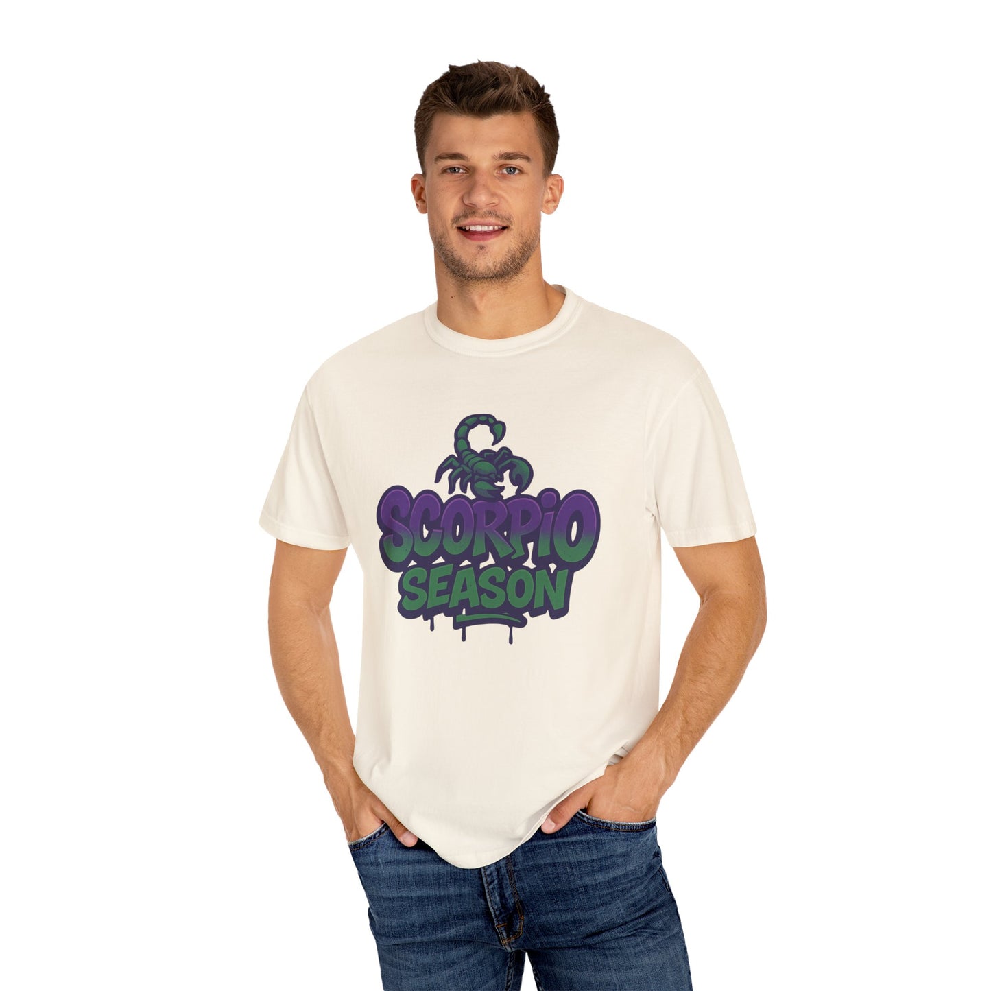 Scorpio Season Graphic T-Shirt, Stylish Scorpio Tee, Birthday Gift for Scorpio, Astrology Fan Apparel, Casual October T-Shirt