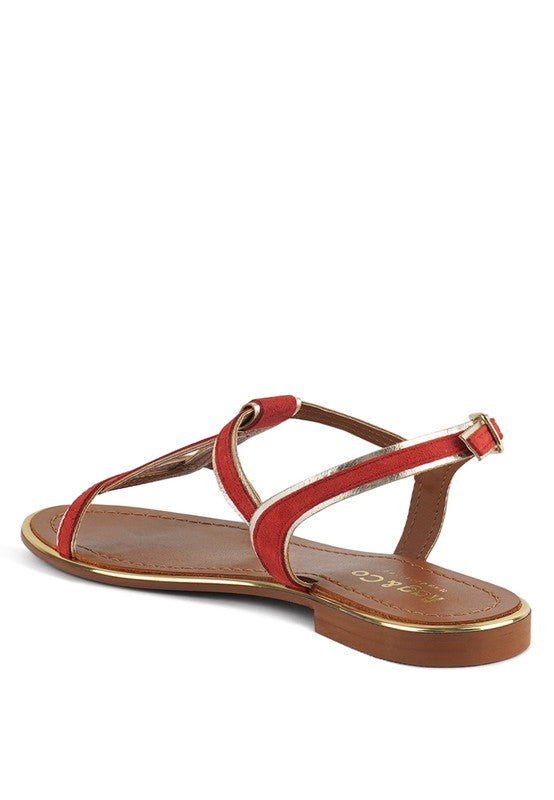 Rag & Co - Feodora Flat Slip On Sandals