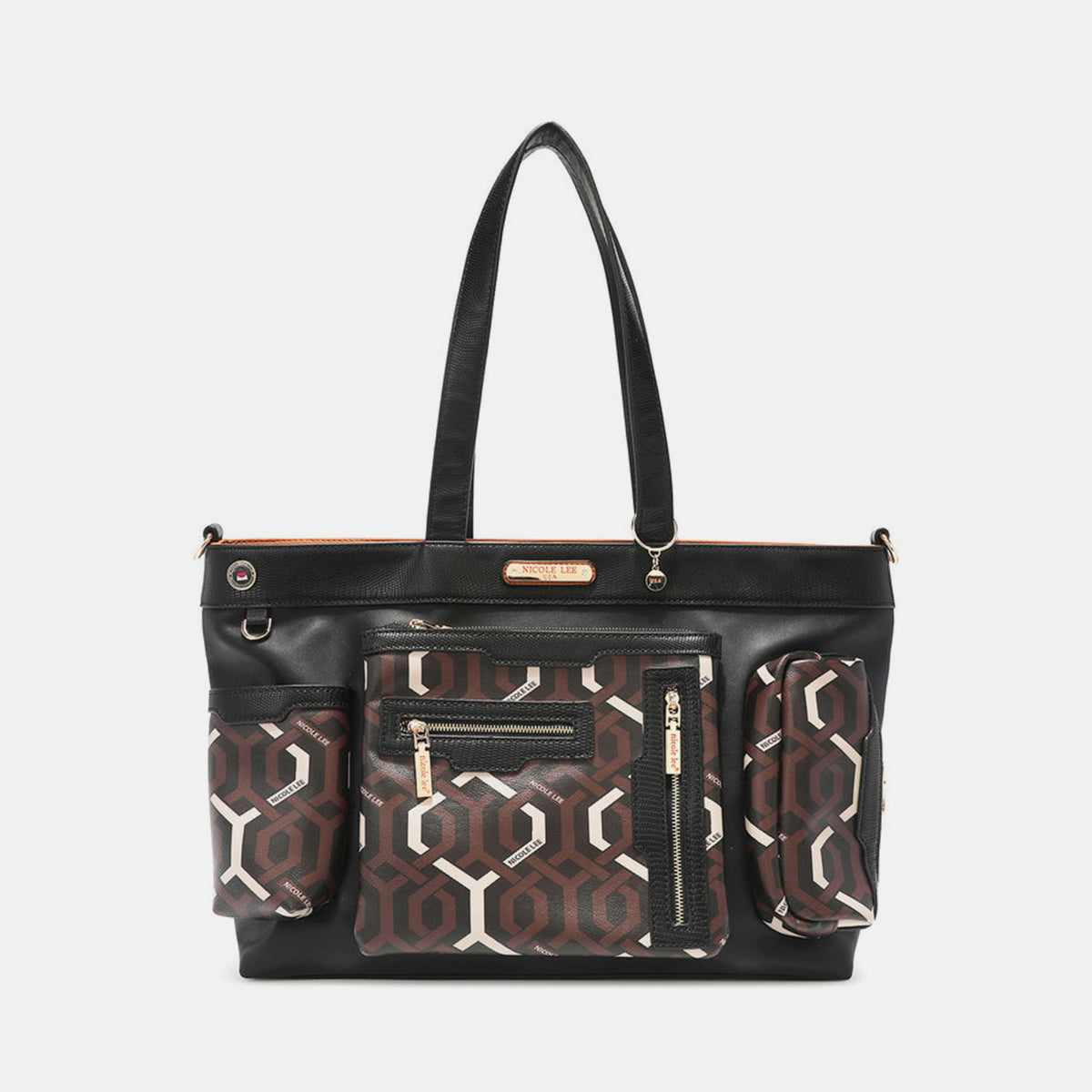 Nicole Lee USA - Geometric Pattern Large Handbag