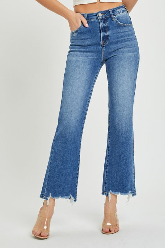 RISEN - High Rise Straight Jeans