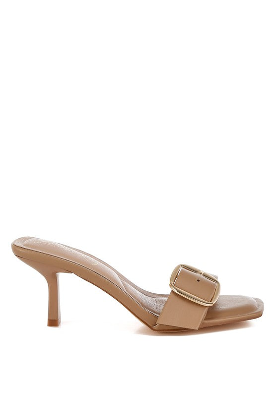 London Rag - Acacia Buckle Strap Slip On Sandals