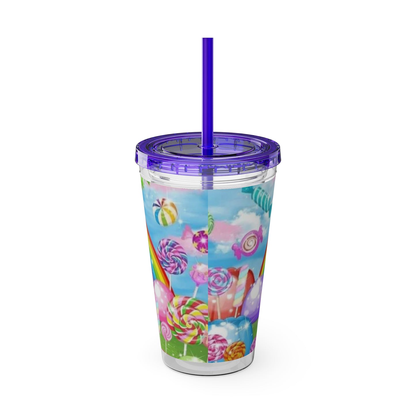 Kids Sweet Rainbow Sunsplash Tumbler with Straw, 16oz