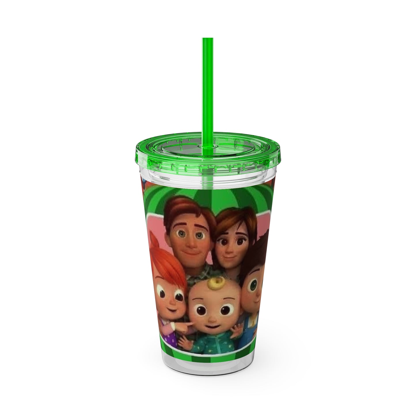 Kids Cocomelon Sunsplash Tumbler with Straw, 16oz