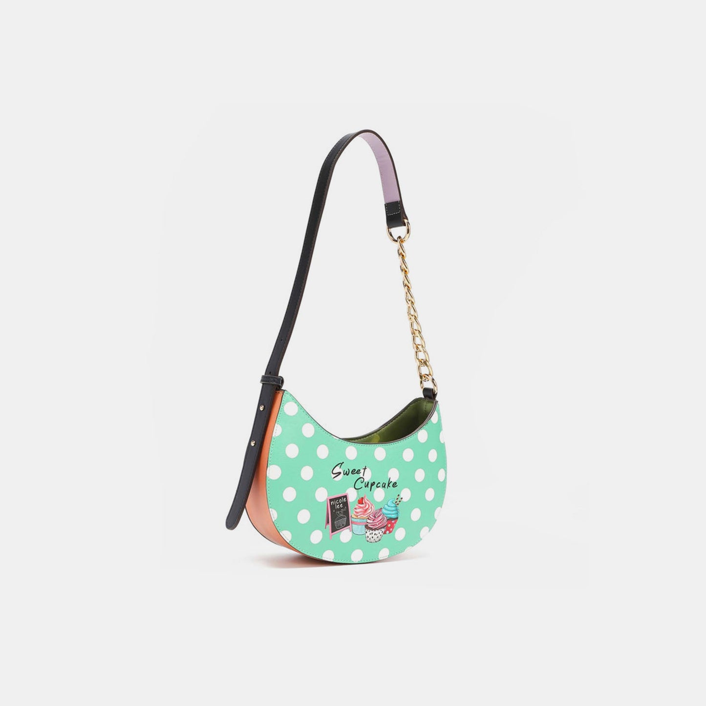 Nicole Lee USA - Vegan Leather Polka Dot Shoulder Bag