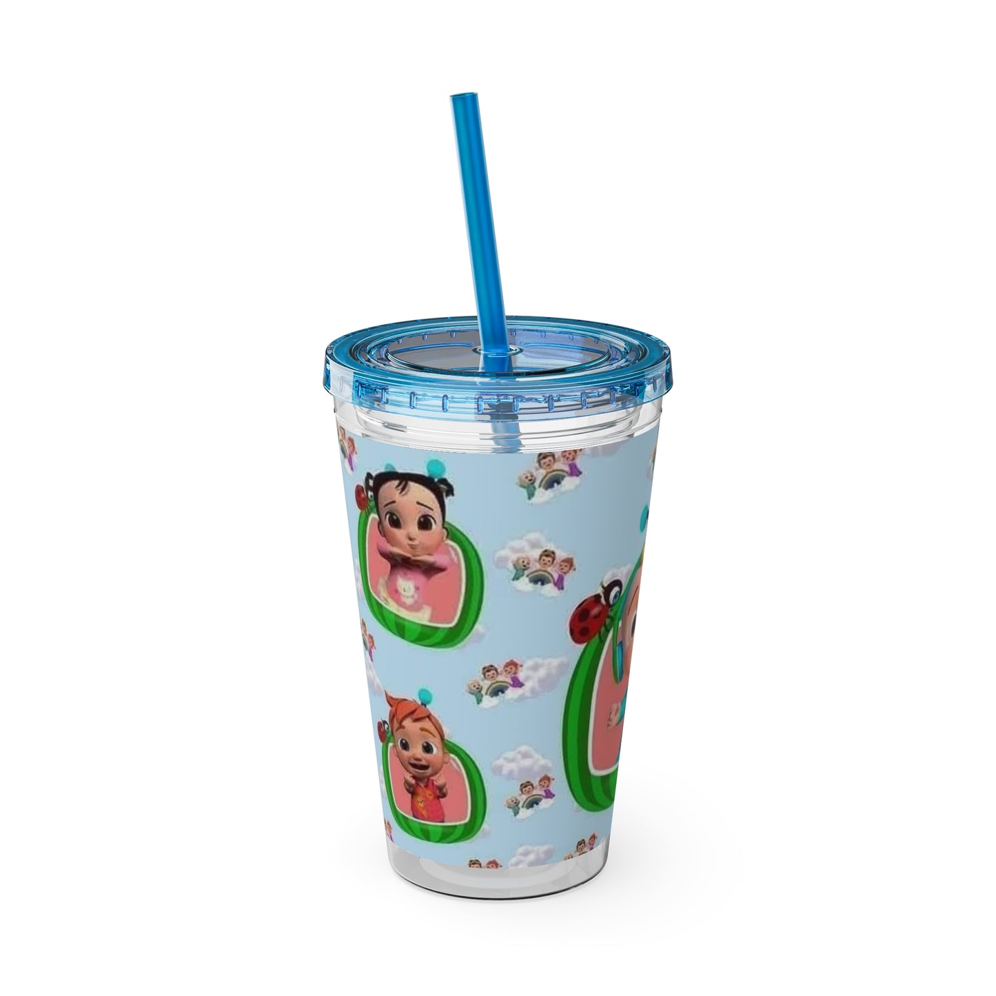 Kids Cocomelon Sunsplash Tumbler with Straw, 16oz