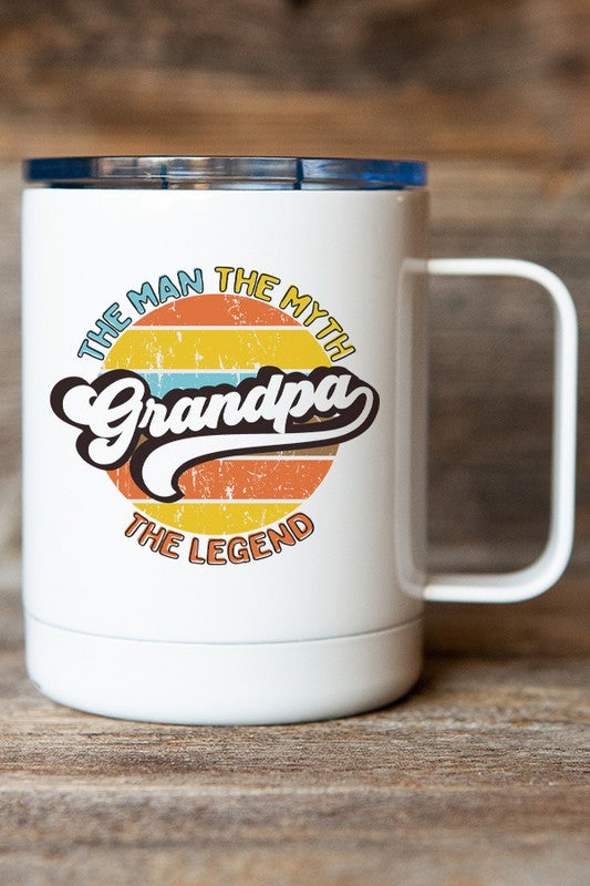 "The Man The Myth Grandpa" Travel Mug