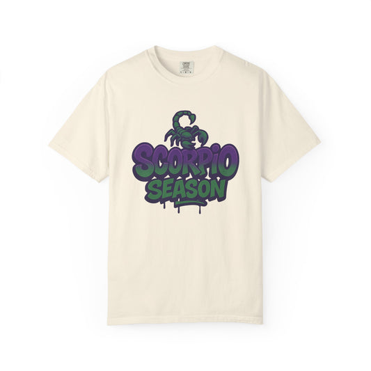 Scorpio Season Graphic T-Shirt, Stylish Scorpio Tee, Birthday Gift for Scorpio, Astrology Fan Apparel, Casual October T-Shirt