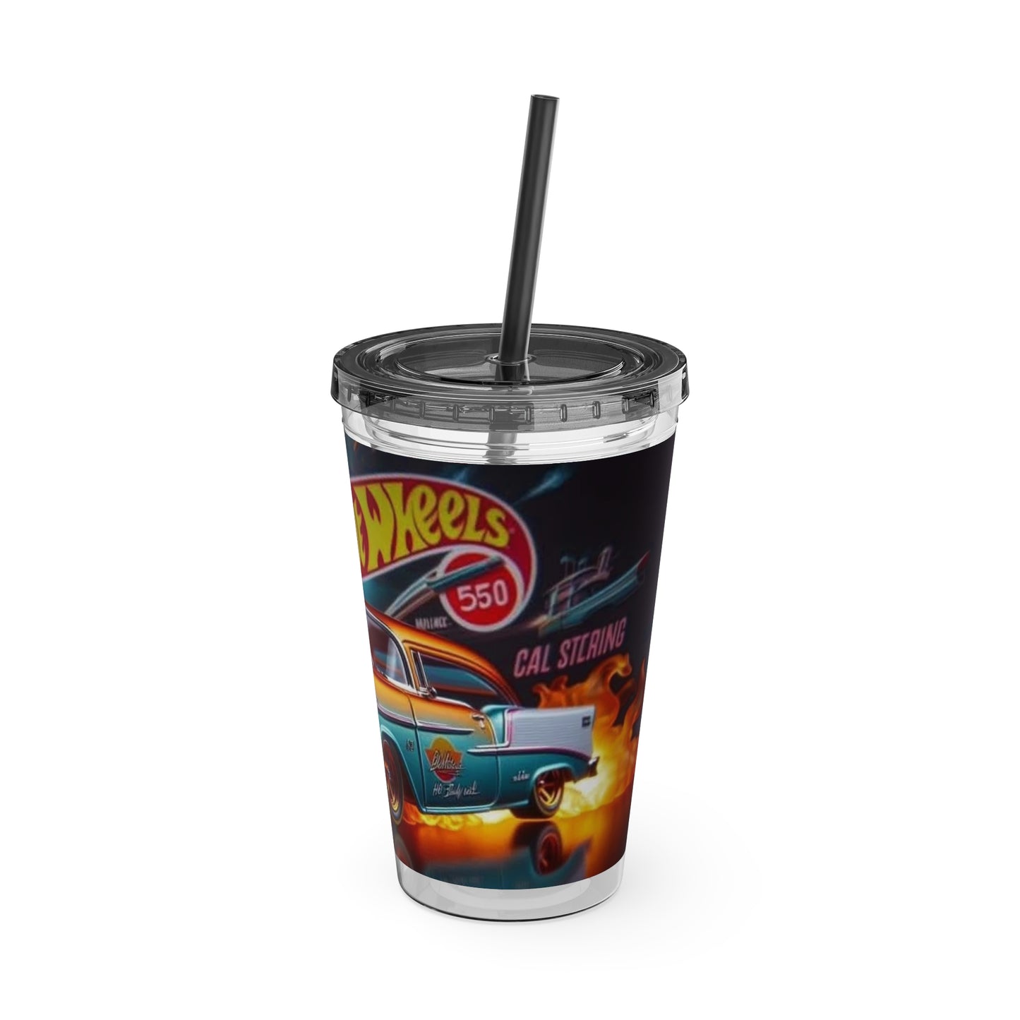 Kids Hot Wheels Sunsplash Tumbler with Straw, 16oz