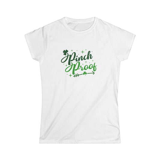 Pinch Proof - Women's Softstyle Graphic Tee - Size: S-2XL - St Patrick's Day Collection