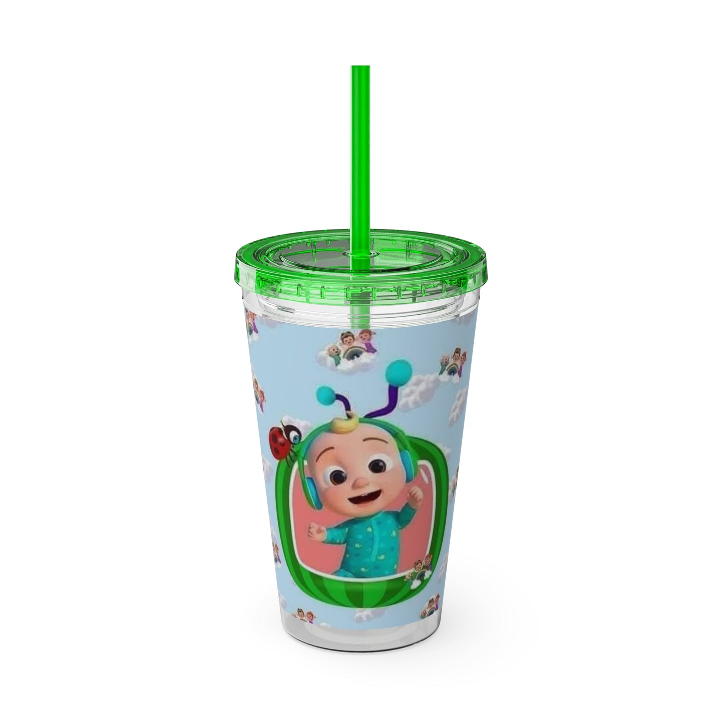 Kids Cocomelon Sunsplash Tumbler with Straw, 16oz