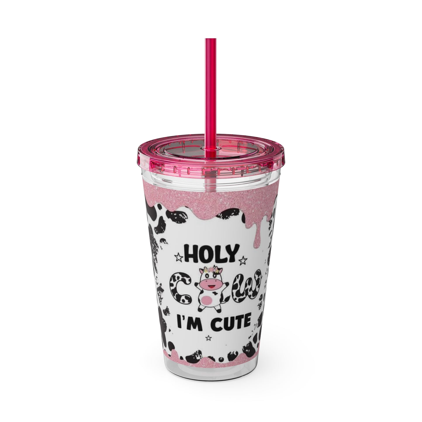 Kids Holy Cow Sunsplash Tumbler with Straw, 16oz