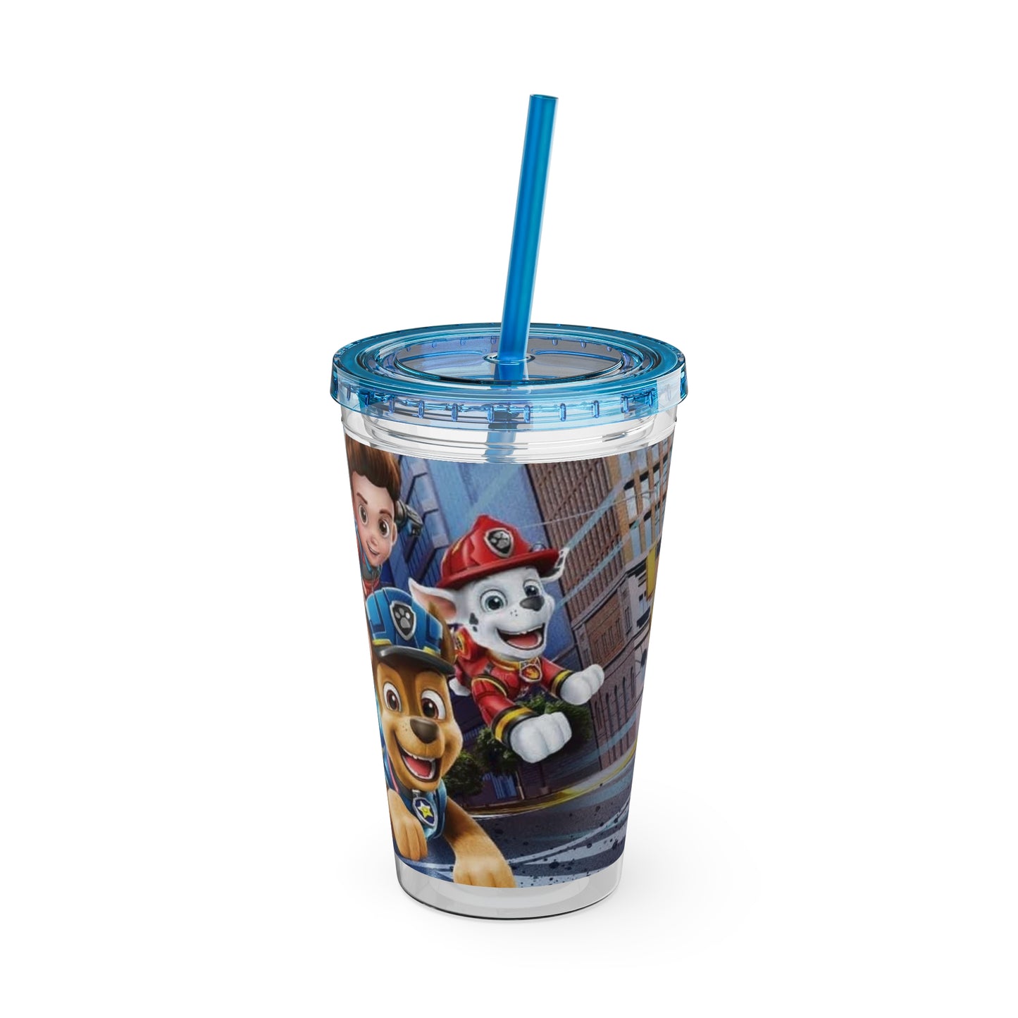 Kids Paw Patrol Sunsplash Tumbler with Straw, 16oz