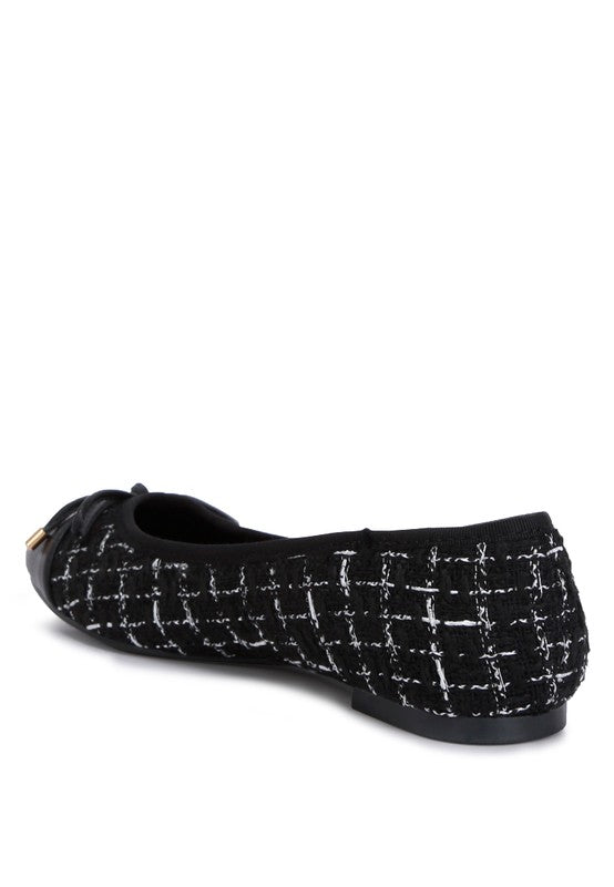 London Rag - Junpey Plaid Tweed Ballet Flats