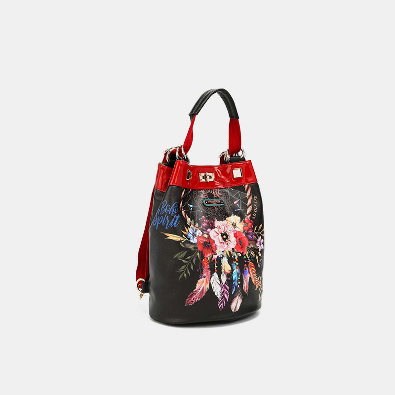 Nicole Lee USA - Multifunctional Bucket Bag Backpack