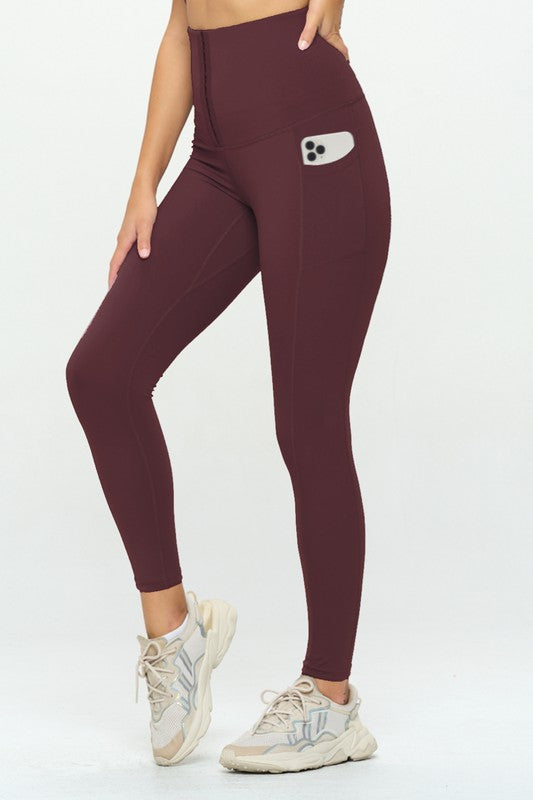 Corset Soft Body Shaper Leggings with Pockets