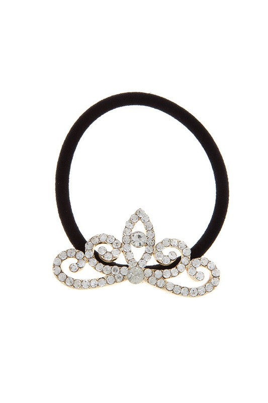 Bella Chic - Rhinestone Crown Hair Tie