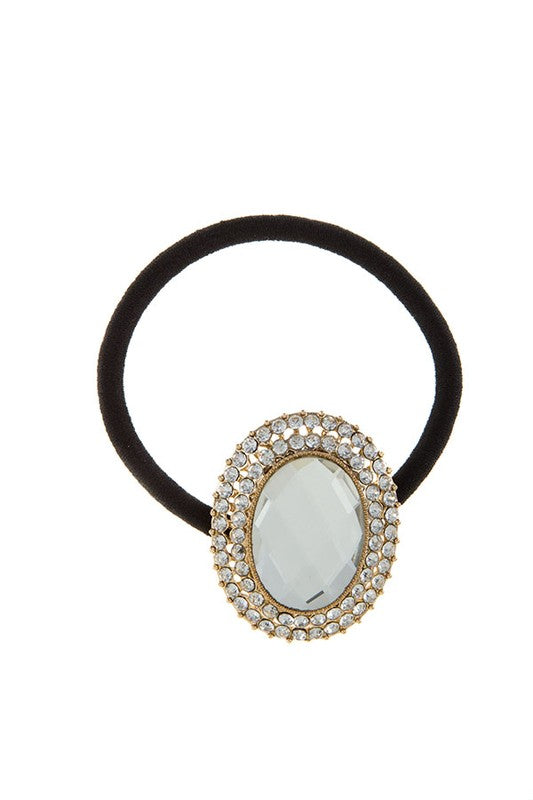 Bella Chic - Oval Pendant Hair Tie